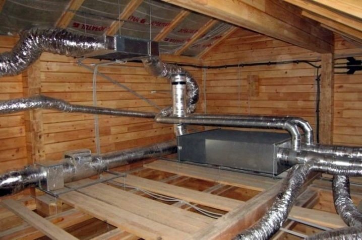 Воздуховоды для вентиляции в бревенчатом доме